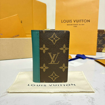 ルイヴィトン LOUISVUITTON 057-M12829  2025年最新入荷 オーガナイザー ドゥ ポッシュ 二つ折り カードケース モノグラム マカサー キャンバス
