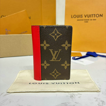 ルイヴィトン LOUISVUITTON 057-M12830  2025年最新入荷 オーガナイザー ドゥ ポッシュ 二つ折り カードケース モノグラム マカサー キャンバス
