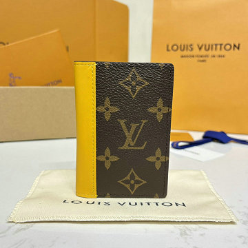 ルイヴィトン LOUISVUITTON 057-M128342025年最新入荷 オーガナイザー ドゥ ポッシュ 二つ折り カードケース モノグラム マカサー キャンバス