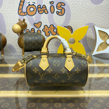 ルイヴィトン LOUISVUITTON 057-M13226 2025年新作 ナノ スピーディ デーティング トートバッグ ショルダーバッグ モノグラムキャンバス