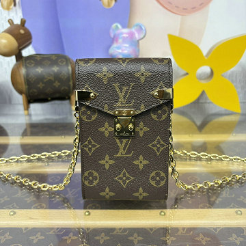 ルイヴィトン LOUISVUITTON 057-M13572 2025年新作 スマートフォンケース チェーンウォレット 携帯ケース モノグラムキャンパス