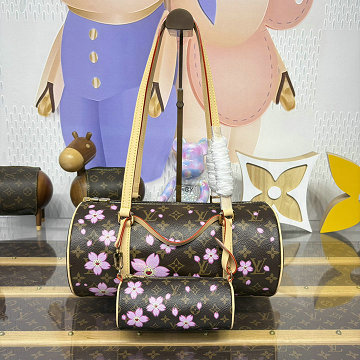 ルイヴィトン LOUISVUITTON 057-M13097 2025年最新入荷 LV TM パピヨン MM ハンドバッグ ホーボーバッグ サクラブラウン モノグラム