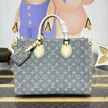 ルイヴィトン LOUISVUITTON 057-M13189 2025年新作 オンザゴー MM ハンドバッグ トートバッグ オーガニックコットン