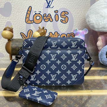 ルイヴィトン LOUISVUITTON 057-M24753  2025年新作 トリオ メッセンジャーバッグ ショルダーバッグ メンズ モノグラム シャドウ カーフレザー