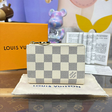 ルイヴィトン LOUISVUITTON 057-N00133 2025年新作 ポルトフォイユ リサ 二つ折り短財布 小銭入れ ダミエアズール キャンパス