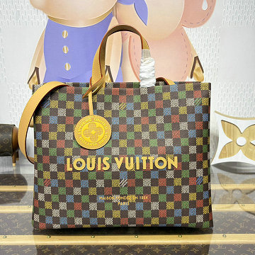 ルイヴィトン LOUISVUITTON 057-N00192  2025年新作 ショッパー トートバッグ MM ブリーフケース ショッピングバッグ LV バーズ ダミエ