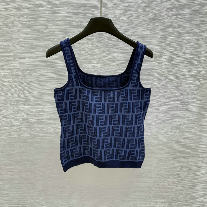 商品名称：フェンディ FENDI 2025年最新入荷 ニットベスト クルーネック タンクトップ ノースリーブ カジュアル レディース