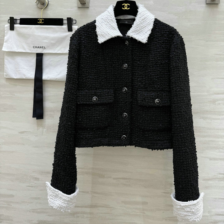 シャネル CHANEL 2025年新作 ツイードコート ロングスリーブ ボタンクロージャー カジュアル レディース