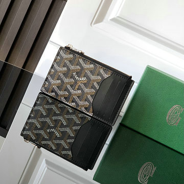 ゴヤール GOYARD BX-GY3021BK  2025年新作 ブルボン ジップ付きカードホルダー カードケース 小銭入れ