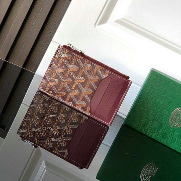 ゴヤール GOYARD BX-GY3021ZH 2025年新作 ブルボン ジップ付きカードホルダー カードケース 小銭入れ