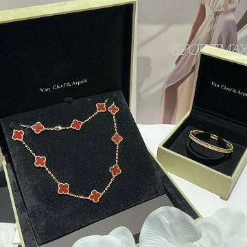 商品名称：ヴァン クリーフ アーペル Van Cleef Arpels CZZ-XLVA25001 2025年最新入荷 ヴィンテージ アルハンブラ ロングネックレス 10モチーフ アクセサリー ジュエリー