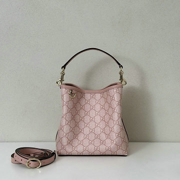 グッチ GUCCI 057-GG815118BFH 2025年新作 GGエンブレム スモール バケットバッグ ハンドバッグ ショルダーバッグ キャンパス レディース