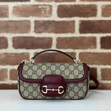 商品名称：グッチ GUCCI 057-GG815206BZH 2025年新作 ホースビット 1955 ソフト スモール トップハンドルバッグ ショルダーバッグ キャンパス レディース