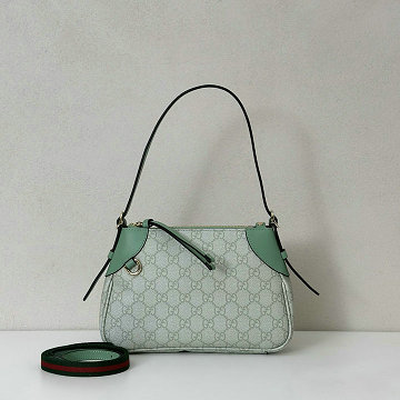 商品細詳を見る:グッチ GUCCI 057-GG815218BGL 2025年新作 GGエンブレム スモール ホーボーバッグ ショルダーバッグ キャンパス レディース