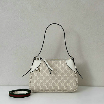 商品細詳を見る:グッチ GUCCI 057-GG815218BMB 2025年新作 GGエンブレム スモール ホーボーバッグ ショルダーバッグ キャンパス レディース