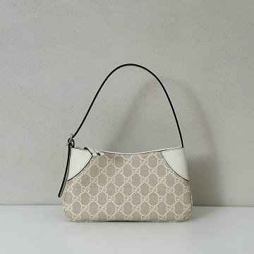 商品名称：グッチ GUCCI 057-GG820696BMB 2025年新作 GGエンブレム スモール ホーボーバッグ ショルダーバッグ キャンパス レディース