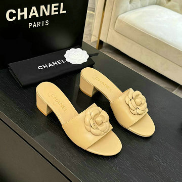シャネル CHANEL 2025年新作 カメリア ローヒール スライド ビーチミュール レディース