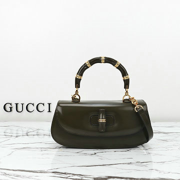 商品細詳を見る:グッチ GUCCI 057-GG827750PSG 2025年新作 GG バンブーバッグ トップハンドルバッグ トートバッグ ショルダーバッグ レザー レディース