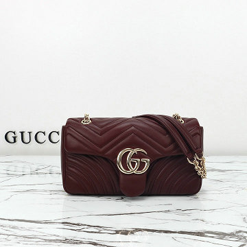 商品名称：グッチ GUCCI 057-GG837267PJH 2025年新作 GGマーモント ミディアム ショルダーバッグ フラップバッグ レディース