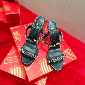 クリスチャンルブタン CHRISTIAN LOUBOUTIN 2025年新作 ハイヒールスライド バナナヒールスリッパ カジュアルサンダル レディース
