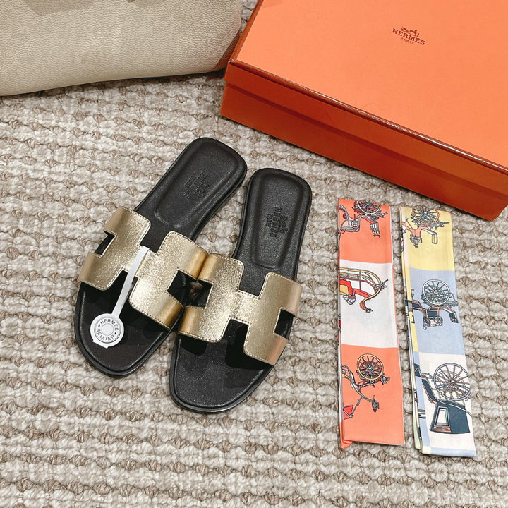 商品名称：エルメス HERMES 2025年新作 Oran フラットスライド ビーチスリッパ カジュアル レディース