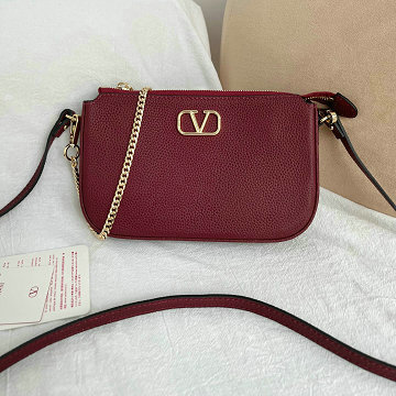 ヴァレンティノ Valentino 99-VT22089JR 2025年新作 Vロゴ シグネチャー チェーンポーチ ショルダーバッグ レディース