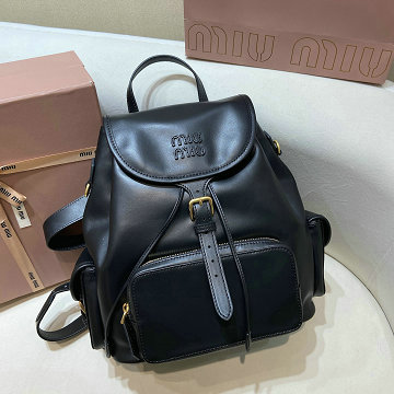 ミュウミュウ MIUMIU 99-PD5BZ042BK 2025年新作 バックパック メンズ リュックサック ディパックバッグ