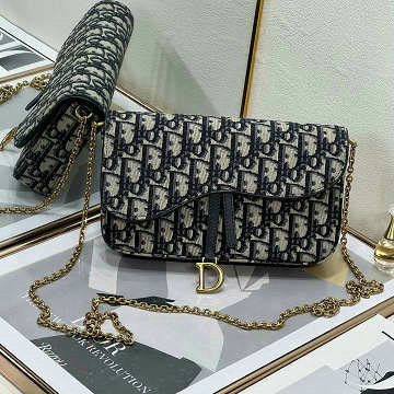 商品名称：クリスチャンディオール CHRISTIAN DIOR 99-CD8806BLK  2025年新作 サドル チェーンウォレット ホーボーバッグ ショルダーバッグ レディース