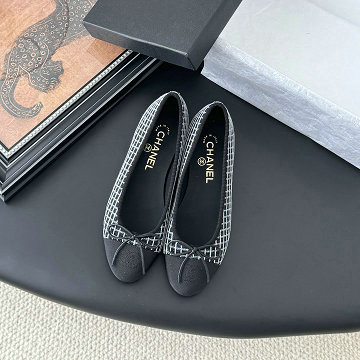 シャネル CHANEL 99-CHJ25003GPKK  2025年新作 ココマーク リボンフラット パンプス レディース バレエシューズ フラットシューズ