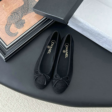 シャネル CHANEL 99-CHJ25003RPQK 2025年新作 ココマーク リボンフラット パンプス レディース バレエシューズ フラットシューズ