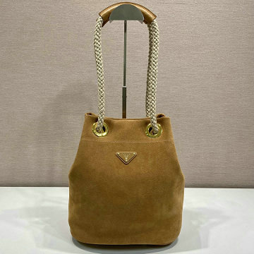 プラダ PRADA 99-PD1BE082RZS 2025年新作 マリナースモール バケットバッグ ショルダーバッグ スエード レディース