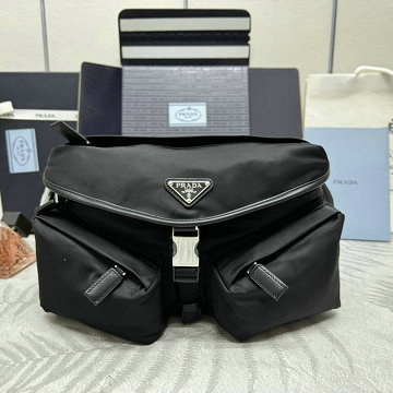 プラダ PRADA 99-PD2VH175BK  2025年新作 ショルダーバッグ メンズ ベルトバッグ チェストバッグ Re-Nylon レザー