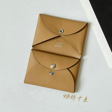 商品名称：エルメス HERMES 2025年入荷 カルヴィ カードケース 名刺入れ カードホルダー 二つ折り コンパクト 小銭入れ シープスキン