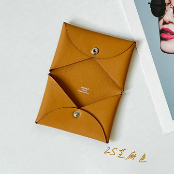 商品名称：エルメス HERMES 2025年入荷 カルヴィ カードケース 名刺入れ カードホルダー 二つ折り コンパクト swift革