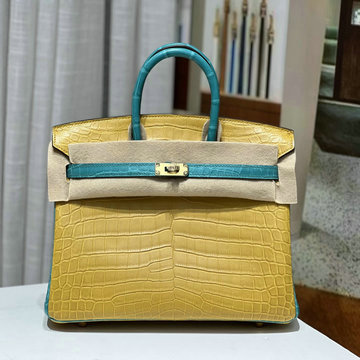エルメス HERMES 2025年新作 バーキンバッグ 25 cargo トップハンドルバッグ トートバッグ ハンドバッグ ナイル クロコダイル