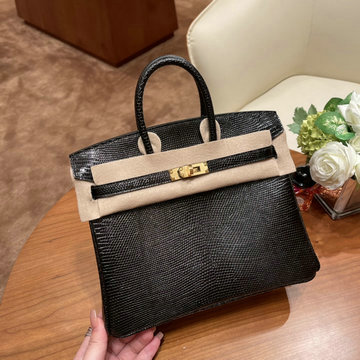 エルメス HERMES 2025年新作 バーキンバッグ Sellier 25 トップハンドルバッグ トートバッグ ハンドバッグ リザード革