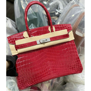 エルメス HERMES 2025年新作 バーキンバッグ 30 トップハンドルバッグ トートバッグ ハンドバッグ ナイルクロコダイル