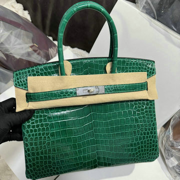 エルメス HERMES 2025年新作 バーキンバッグ 30 トップハンドルバッグ トートバッグ ハンドバッグ ナイルクロコダイル