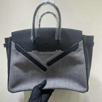 エルメス HERMES 2025年新作 シャドーバーキン 35 トップハンドルバッグ トートバッグ ハンドバッグ Barenia革