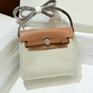 商品名称：エルメス HERMES 2025年新作 エールバッグジップ20 ミニ ショルダーバッグ トワルアッシュ ヴァッシュパンター