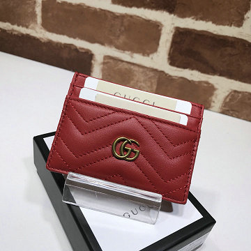 グッチ GUCCI 057-GG443127PRD 2025年新作 ダブルG カードケース 名刺れ レザー