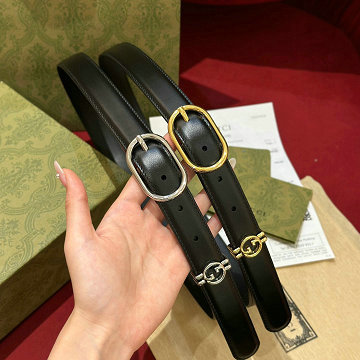 グッチ GUCCI 057-GG760164BK 2025年新作 レディース リバーシブル ベルト 幅25mm レザー