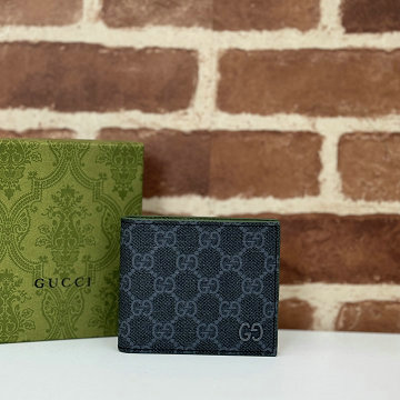 グッチ GUCCI 057-GG768243KHG 2025年新作 GG二つ折りウォレット グレー インテリア 短財布 カード入れ メンズ