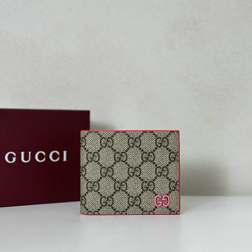 グッチ GUCCI 057-GG768243XMH 2025年新作 GG二つ折りウォレット グレー インテリア 短財布 カード入れ メンズ