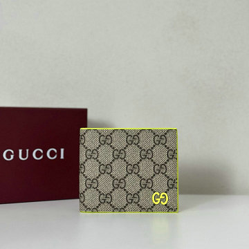 グッチ GUCCI 057-GG768243XNM 2025年新作 GG二つ折りウォレット グレー インテリア 短財布 カード入れ メンズ