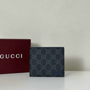 グッチ GUCCI 057-GG768244KHL  2025年新作 GG ディテール付き ウォレット 二つ折り短財布 ショートウォレット カードケース 札入れ メンズ