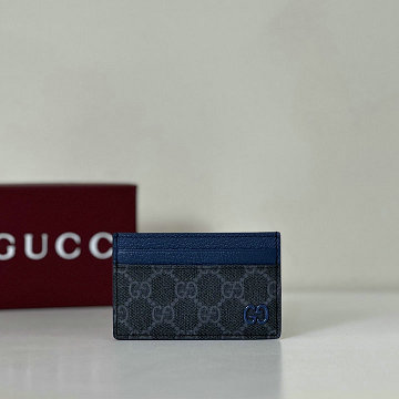 グッチ GUCCI 057-GG768248BSL  2025年新作 GG ディテール付き カードケース 名刺れ