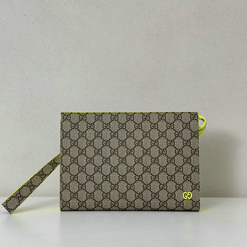 グッチ GUCCI 057-GG768255XNM 2025年新作 バイカラー スモール ポーチ 手持ちかばん メンズ ビジネスバッグ