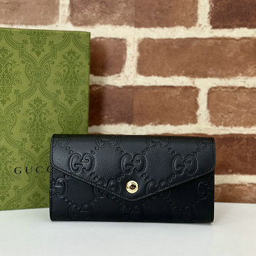 商品名称：グッチ GUCCI 057-GG772791PBK 2025年新作 フラップウォレット 二つ折り長財布 カード入れ 札入れ レザー