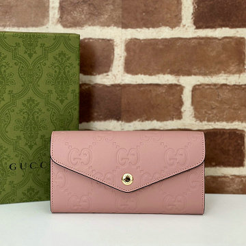 グッチ GUCCI 057-GG772791PFH 2025年新作 フラップウォレット 二つ折り長財布 カード入れ 札入れ レザー